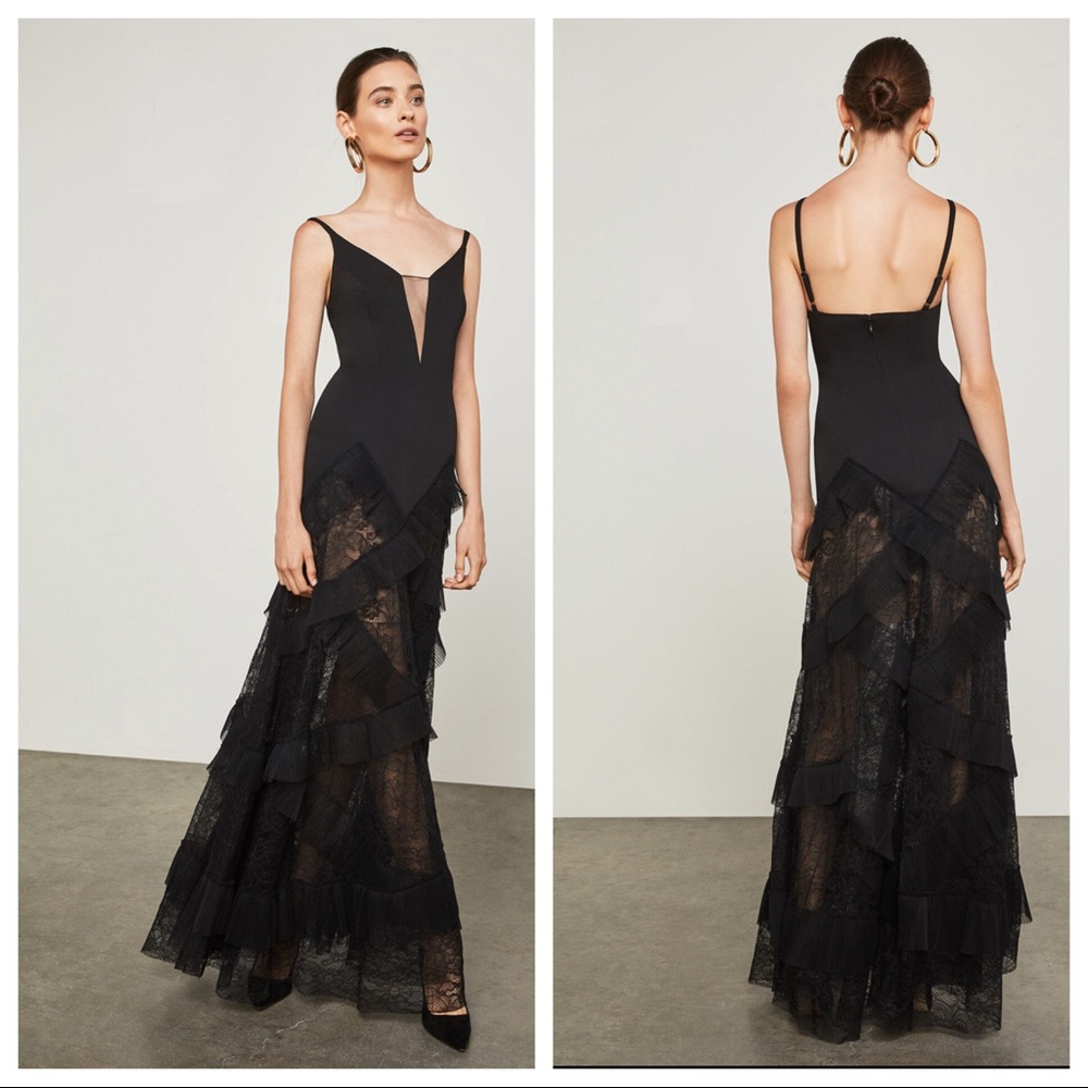 NWT BCBG Avaline Pleated Gown- Size 2